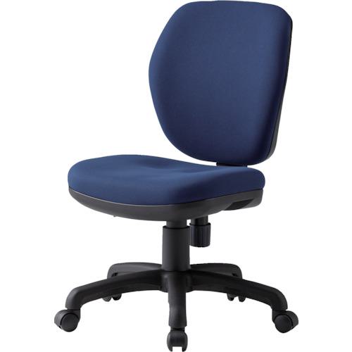 ■TOKIO オフィスチェア 肘なし ネイビー〔品番:FST77NV〕【8184956:0】[店頭受取不可]