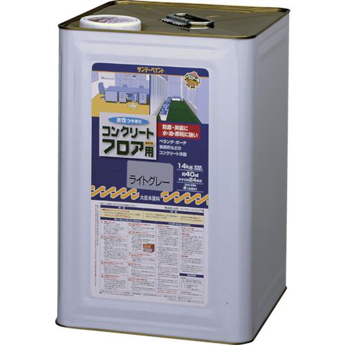■サンデーペイント 水性コンクリートフロア用 14kg 若竹色〔品番:267522〕【8186399:0】[店頭受取不可]