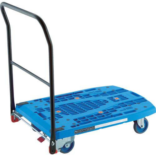 ■TRUSCO 樹脂台車 カルティオビッグフラット 回転 900X600 S付 青〔品番:MPK906F2BS〕【8186993:0】[直送DS][店頭受取不可]