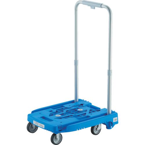 ■TRUSCO 樹脂台車 カルティオミニ weego ブルー〔品番:WP2GB〕【8186999:0】[店頭受取不可]