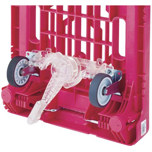 ■TRUSCO 樹脂台車 カルティオミニ weego 省音G車輪 ブルー ストッパー付〔品番:WP2GBJS〕【8187000:0】[店頭受取不可] 台車・リヤカー
