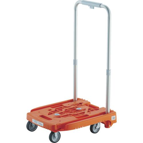 ■TRUSCO 樹脂台車 カルティオミニ weego オレンジ〔品番:WP2GOR〕【8187005:0】[店頭受取不可]