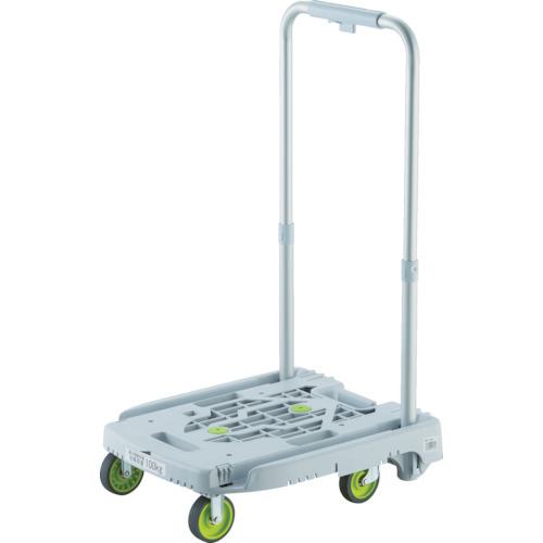 ■TRUSCO 樹脂台車 カルティオミニ weego ホワイト〔品番:WP2GW〕【8187015:0】[店頭受取不可]