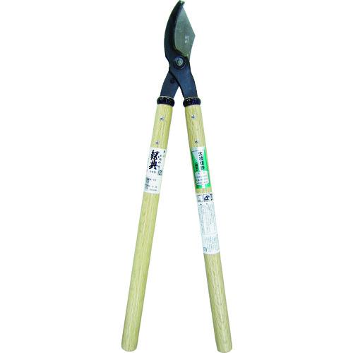 ■鋼典 株切鋏(太枝切鋏) 白樫柄入〔品番:A12〕【8188018:0】[店頭受取不可]