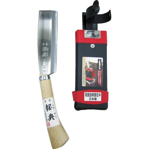 ■鋼典 高級鞘鉈 木鞘完全包装 刃長165mm〔品番:C15〕【8188041:0】[店頭受取不可]