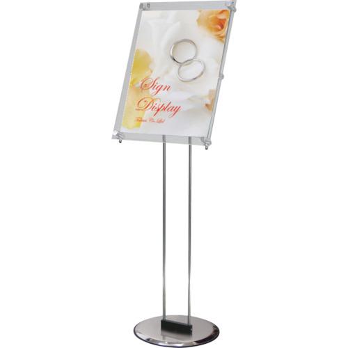 ■TOKISEI パネルスタンド クリエイティブアクリルスタンド ポール A3縦 297×420〔品番:CASA3T〕【8190844:0】[店頭受取不可]