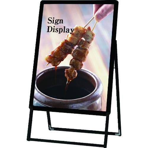 ■TOKISEI ポスターグリップスタンド看板 屋内用 A型 B2片面ブラック〔品番:PGSKB2KB〕【8190865:0】[直送DS][店頭受取不可]