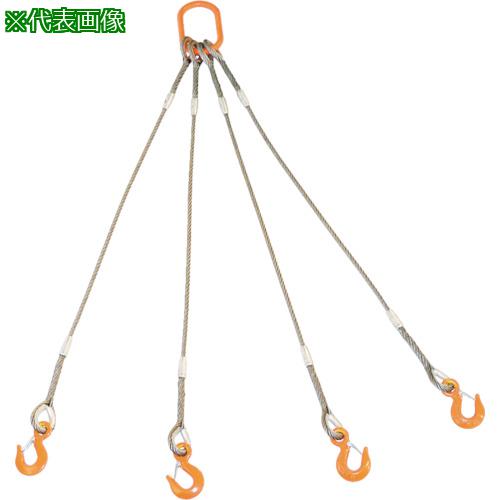 ■TRUSCO 4本吊りWスリング フック付き 6mmX2m〔品番:GRE4P6S2〕【8191725:0】[店頭受取不可]