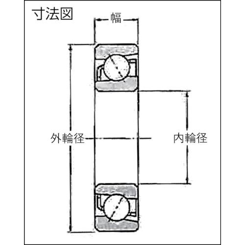 ■NTN H 大形ベアリング 内輪径120mm 外輪径215mm 幅40mm〔品番:7224〕【8196247:0】[店頭受取不可]_1