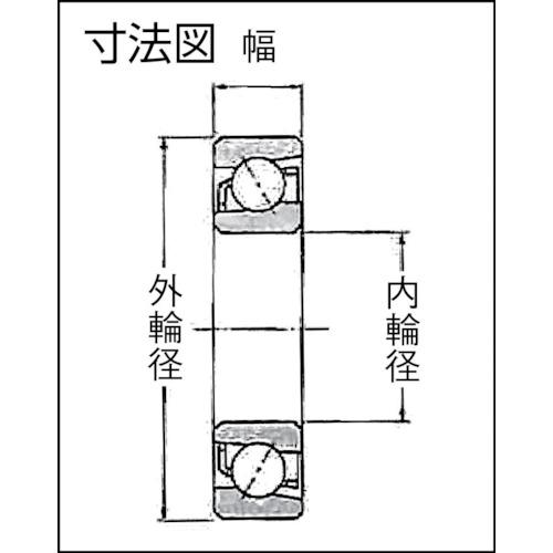 ■NTN B中形ボールベアリング(接触角40度もみ抜き保持器)内径75mm外径160mm幅37mm〔品番:7315BL1G〕【8196368:0】[店頭受取不可]_1