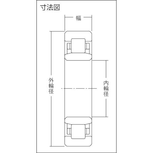 ■NTN H 大形ベアリング NU形 内輪径120mm外輪径215mm幅58mm〔品番:NU2224〕【8196945:0】[店頭受取不可]_1