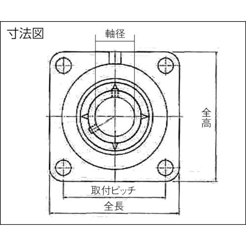 ■NTN G ベアリングユニット筒穴形、止めねじ式)軸径110mm内輪径110mm全長340mm〔品番:UCFS322D1〕【8197112:0】[直送DS][店頭受取不可]_1