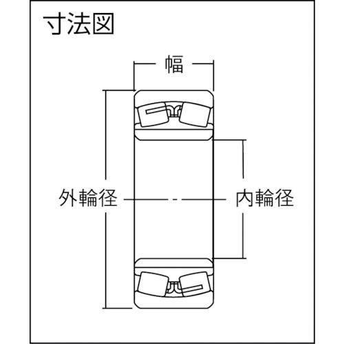 ■NTN 自動調心ころ軸受 内輪径200mm 外輪径280mm 幅60mm〔品番:23940EMD1〕【8197322:0】[店頭受取不可]_1