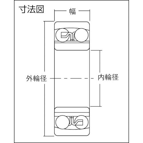 ■NTN A 小径小形ボールベアリング内輪径80mm外輪径170mm幅58mm〔品番:2316S〕【8197663:0】[店頭受取不可]