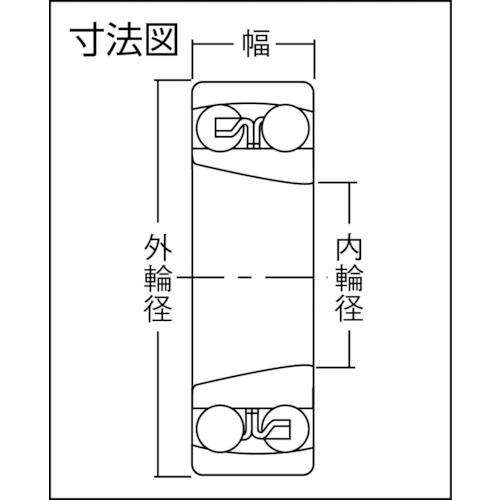 ■NTN A 小径小形ボールベアリング(テーパ穴)内径85mm外径180mm幅60mm〔品番:2317SK〕【8197751:0】[店頭受取不可]_1