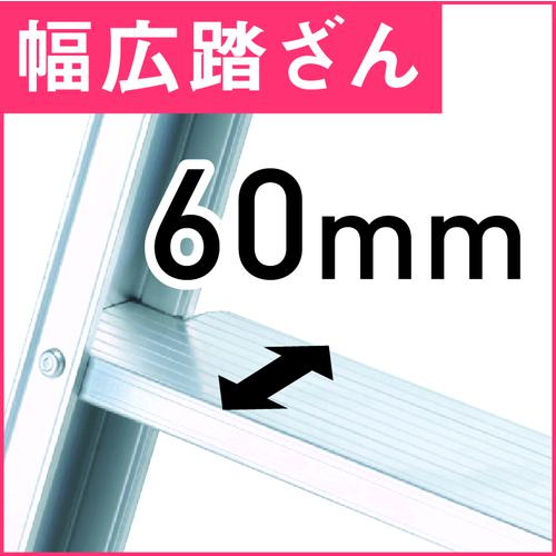 ■アルインコ 伸縮脚立(ステップ幅広)210cm 最大使用質量100kg〔品番:PRW210FX〕【8202638:0】[直送DS][店頭受取不可]_3