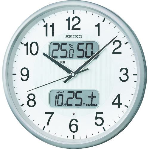 ■SEIKO 電波掛時計 P枠〔品番:KX383S〕【8202502:0】[店頭受取不可]