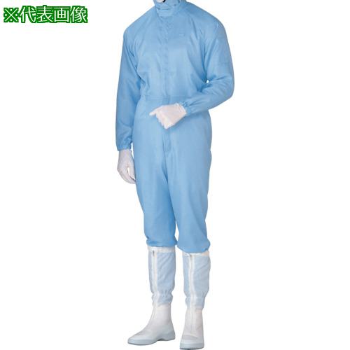 ■ミドリ安全 立体裁断構造超静電クリーンウェア ブルー LL〔品番:C1515BLL〕【8258951:0】[店頭受取不可]
