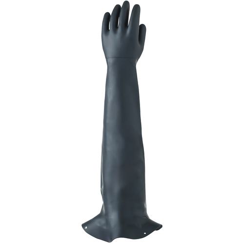 ■トワロン 天然ゴム手袋 ブラスト用手袋フランジ付 左手〔品番:825〕【8353922:0】[店頭受取不可]