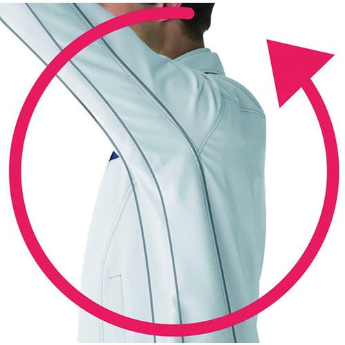 □ミドリ安全 ベルデクセル 交織ストレッチジャンパー VE520上 L〔品番