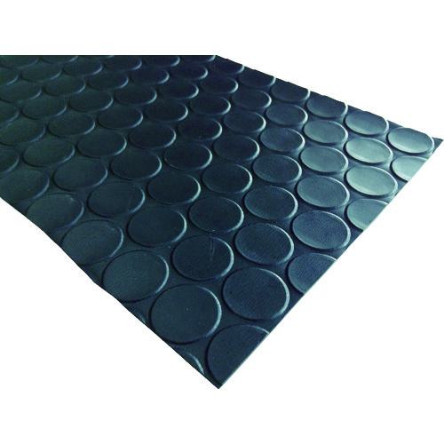 ■ワニ印 塩ビ養生マット コイン 黒 1.3mm厚×920mm×20m巻〔品番:003024〕【8357455:0】[店頭受取不可]