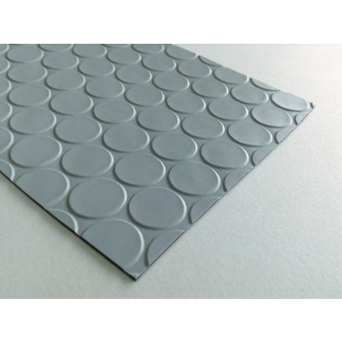 ■ワニ印 塩ビ養生マット コイン グレー 1.3mm厚×920mm×20m巻〔品番:003025〕【8357456:0】[店頭受取不可]