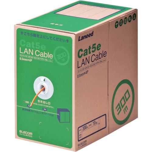 ■ELECOM EU RoHS指令準拠LANケーブル CAT5E 300m オレンジ〔品番:LDCT2DR300RS〕【8357595:0】[店頭受取不可]