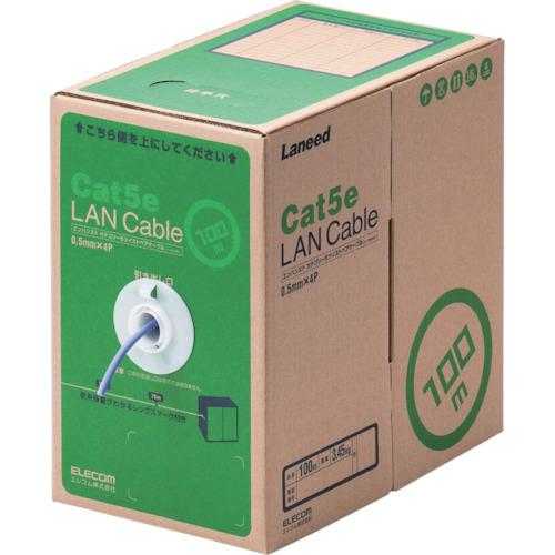 ■ELECOM EU RoHS指令準拠LANケーブル CAT5E 100m パープル〔品番:LDCT2PU100RS〕【8357600:0】[店頭受取不可]