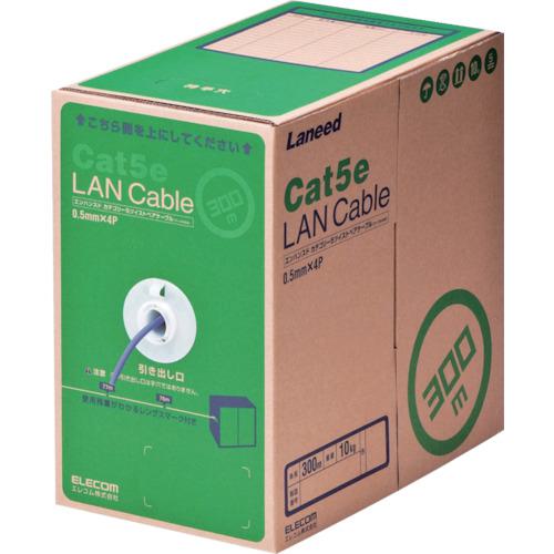■ELECOM EU RoHS指令準拠LANケーブル CAT5E 300m パープル〔品番:LDCT2PU300RS〕【8357601:0】[店頭受取不可]
