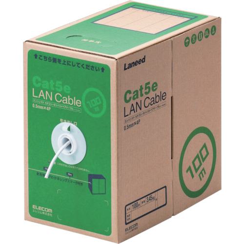 ■ELECOM EU RoHS指令準拠LANケーブル CAT5E 100m ホワイト〔品番:LDCT2WH100RS〕【8357602:0】[店頭受取不可]