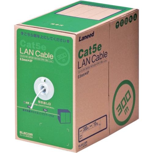 ■ELECOM EU RoHS指令準拠LANケーブル CAT5E 300m ホワイト〔品番:LDCT2WH300RS〕【8357603:0】[店頭受取不可]