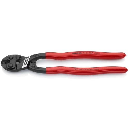 ■KNIPEX 250mm ミニクリッパー リセス付 プラスチックハンドル〔品番:7131250〕【8358254:0】[店頭受取不可]