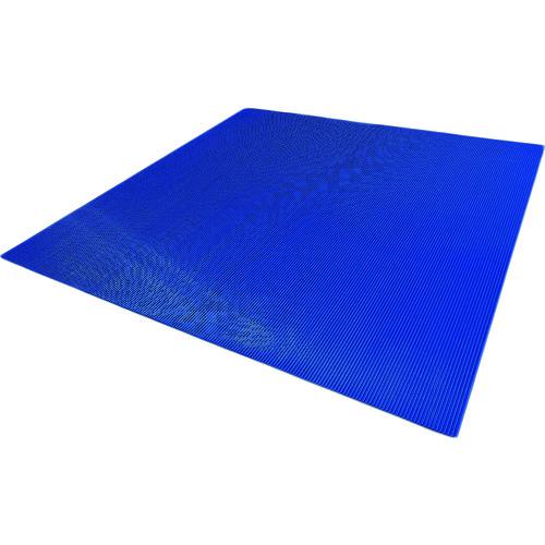 ■ワタベ 耐電用筋入コスモスマット6t(青/筋) 7kV以下用 1m×1m〔品番:4501M〕【8361570:0】[店頭受取不可]