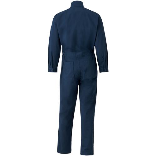 □AUTO-BI 通年モデル つなぎ服(防炎)5101-001ネイビーブルー-4L〔品番