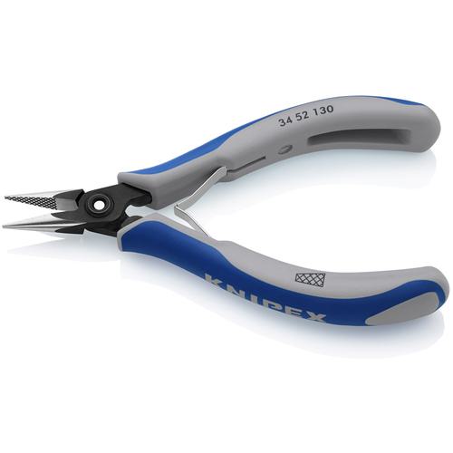 ■KNIPEX 精密用プライヤー 半丸 130mm〔品番:3452130〕【8368948:0】[店頭受取不可]_1