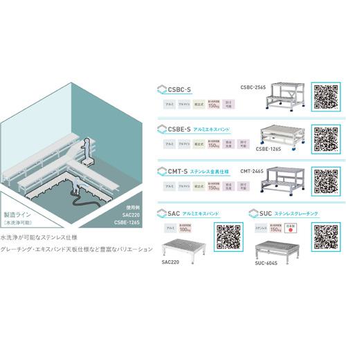 アルインコ ステンレス製作業台SUC SUC604S 1台 □アルインコ ステンレス製作業台SUC〔品番:SUC604S〕8369305:0