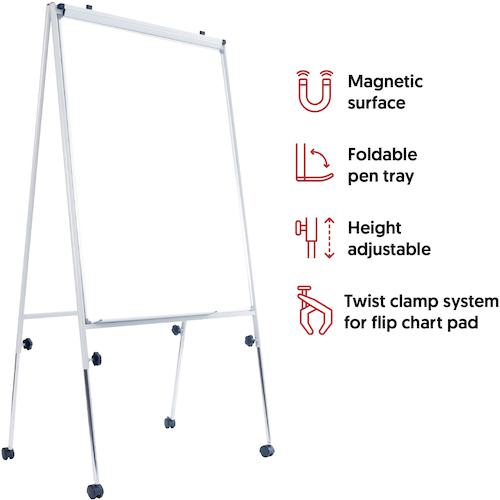 ■WRITEBEST フリップチャート キャスター付 600×900mm〔品番:FC23R〕【8369232:0】[直送DS][店頭受取不可]_2