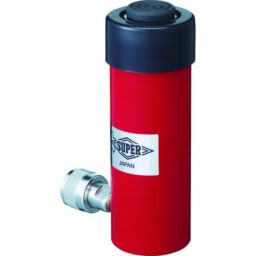 ■スーパー 油圧シリンダ(単動式) ストローク100mm 揚力100kN〔品番:HC10S100N〕【8370731:0】[店頭受取不可]