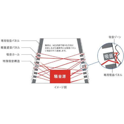 ■ミノリ サイレンサー 標準タイプ〔品番:MESB8070〕【8371158:0】[直送DS][店頭受取不可]_2