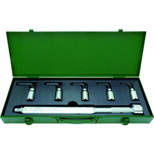■ASH トルクレンチ六角棒スパナヘッドセット LC180N+6-14mm〔品番:LCX4000〕【8384864:0】[店頭受取不可]
