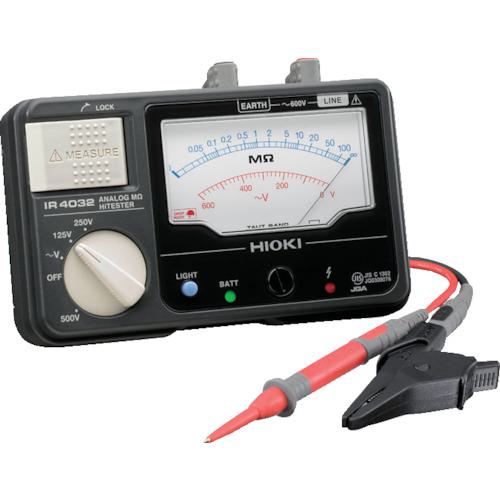 □HIOKI アナログ絶縁抵抗計(3レンジ) IR4031-10〔品番:IR403110 □HIOKI アナログ絶縁抵抗計(3レンジ) IR4031-10〔品番:IR403110