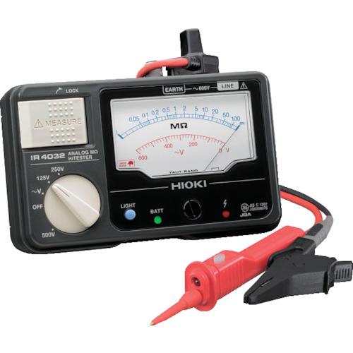 ■HIOKI アナログ絶縁抵抗計(3レンジ) IR4031-11〔品番:IR403111〕【8385007:0】[店頭受取不可]