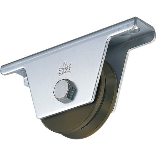 ■ヨコヅナ S45C重量戸車 100mm V〔品番:JGM1005〕【8496325:0】[店頭受取不可]
