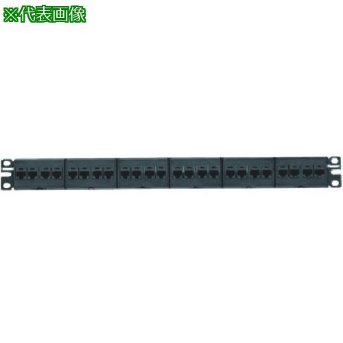 ■PANDUIT カテゴリ6Aモジュラーパッチパネルキット 4ポートフェースプレートタイプ 24ポート 1U CPPKL6ATG24WBL〔品番:CPPKL6ATG24WBL〕【8500925:0】[店頭受取不可]