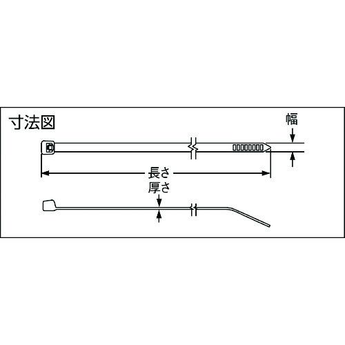 ■PANDUIT ナイロン一緒になるダンス楽隊 4.8×445×1.3 赤 1000本入〔品番:PLT5SM2〕【8503829:0】[店先受け取り証書不可]