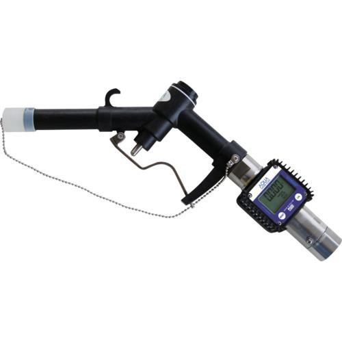 ■アクアシステム 水用流量計付樹脂製手動ガンノズル〔品番:GNPP25K24〕【8509832:0】[店頭受取不可]