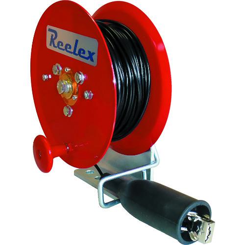 ■Reelex アースリール 0.75SQ×35m 50Aアースクリップ付〔品番:ER435M〕【8513621:0】[店頭受取不可]