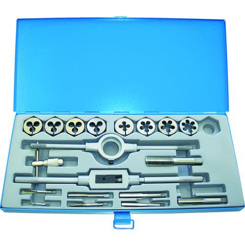 ■TRUSCO ハンドタップダイスセット SKS ウィットねじ用〔品番:THT38DWS〕【8549631:0】[店頭受取不可]