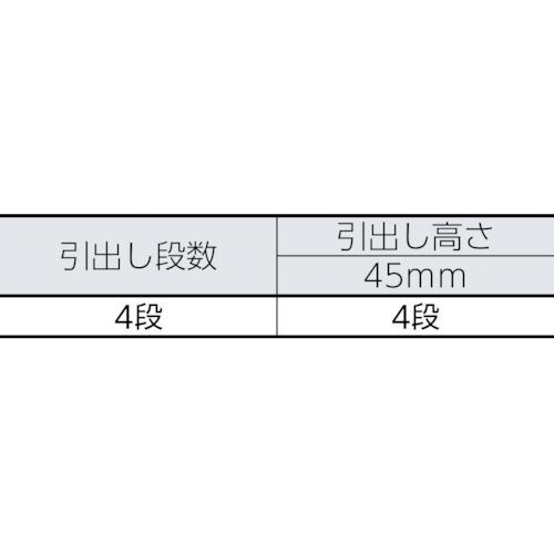 ■GEDORE ツールトロリー 引出4段 45x4〔品番:6627550〕【8550189:0】[直送DS][店頭受取不可]