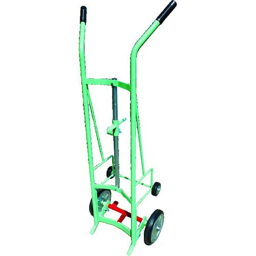 ■カンベ スチール製ドラム缶運搬車〔品番:187B〕【8550527:0】[直送DS][店頭受取不可]